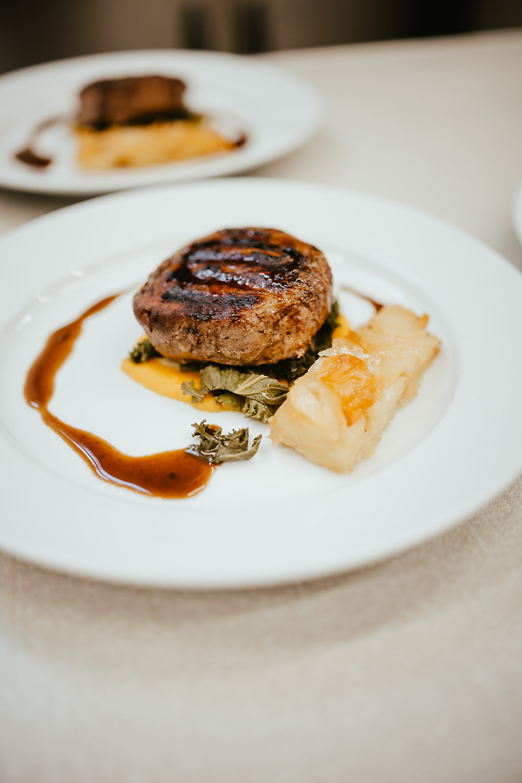 A seasonal plated course from a Norfolk wedding